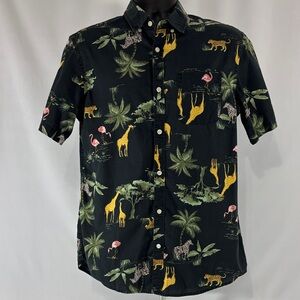 Old Navy Hawaiian Cotton Shirt Medium Tall